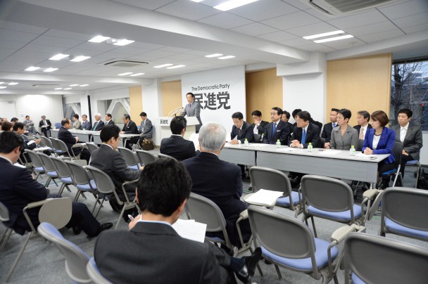 北海道5区・京都3区の衆院補選での支援を呼びかける岡田代表