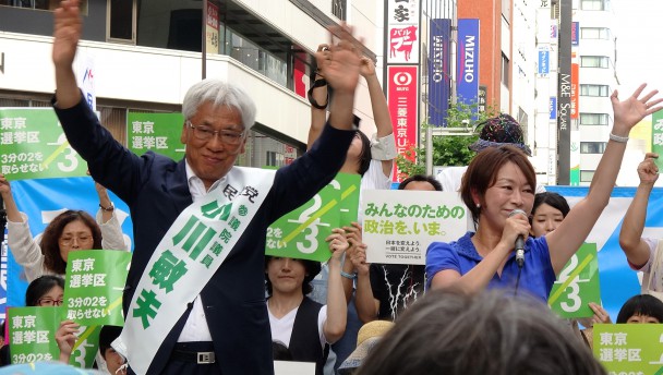 新宿での街頭演説