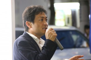 おだち候補への支持を訴える玉木選対副委員長