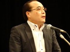 NTT労働組合の野田三七生中央執行委員長